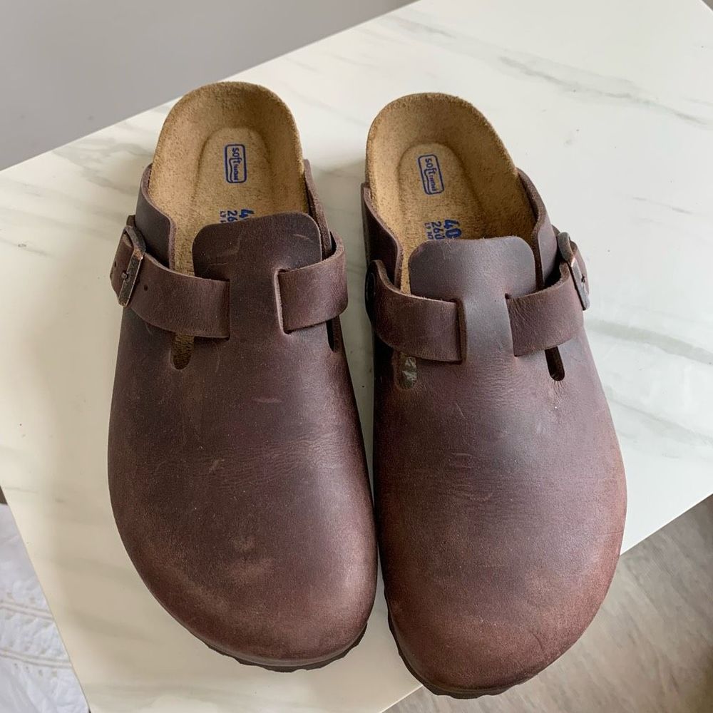 BIRKENSTOCK Boston brown sandals sz 9 womens 7 mens
